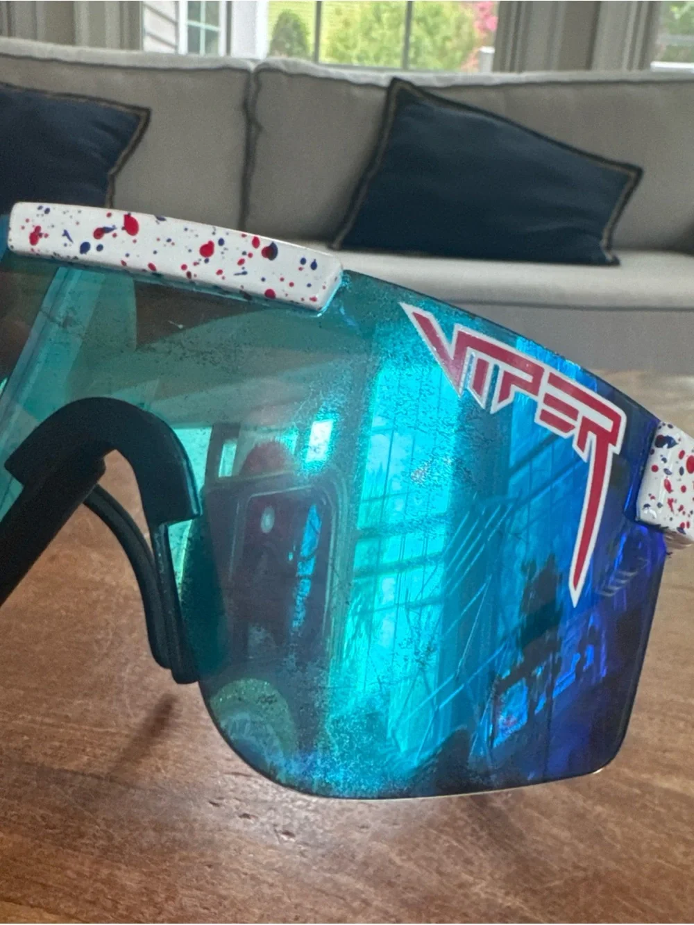 Pit Viper The Merika Original 2.0 HDPV Polarized Blue Sunglasses Sports Case